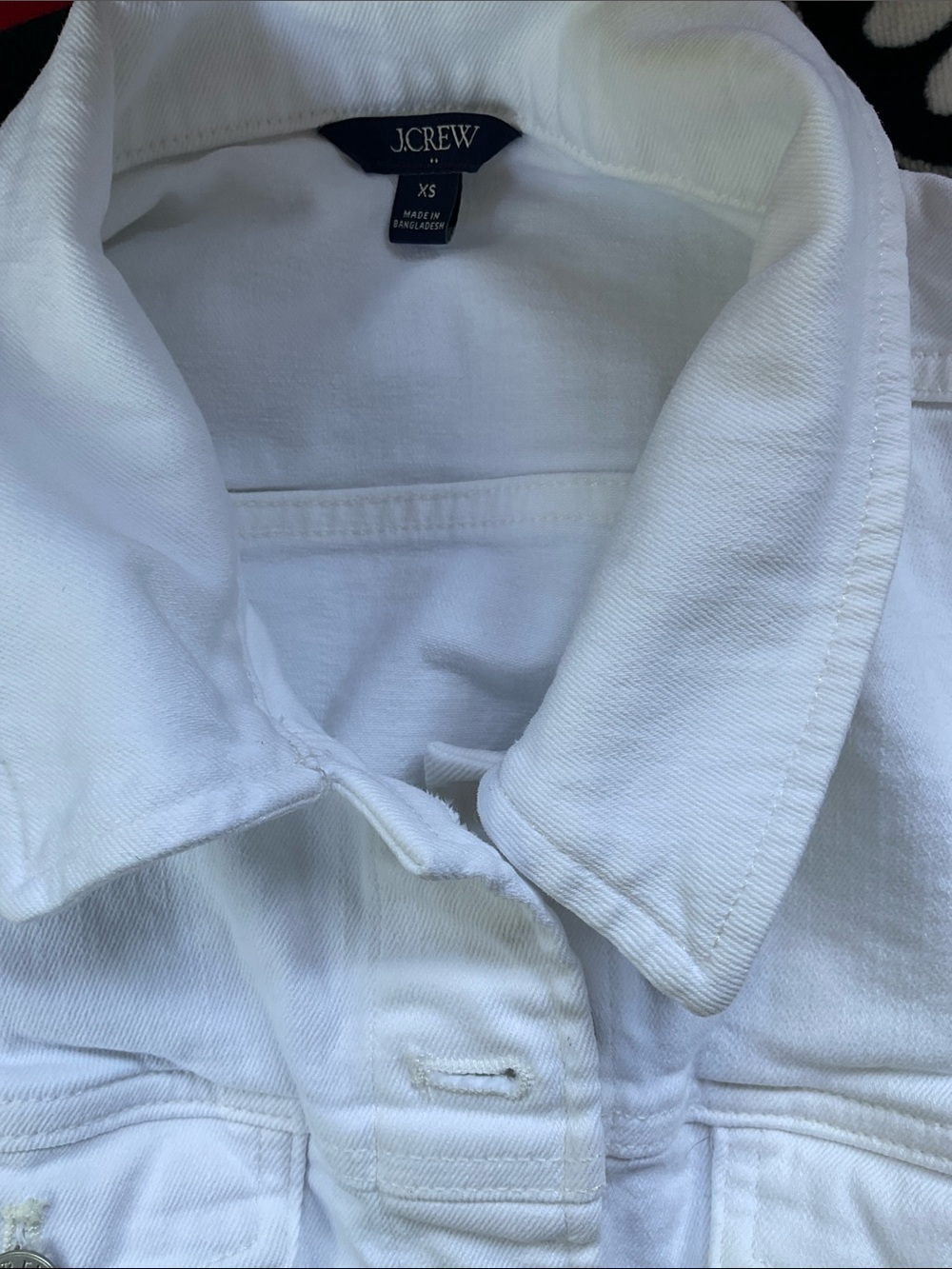 J. Crew Factory Classic Jean Jacket in White Wash - Picture 7 of 8
